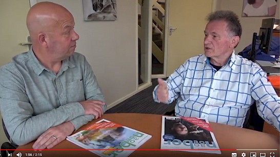 Erik Kruisselbrink in gesprek met Ben van Uhm, uitgever van Naober